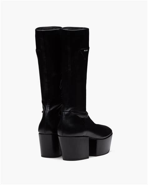 prada nappa tech platform boots|Black Nappa Tech platform boots .